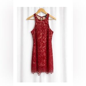 Burgundy Express Lace Dress - Small